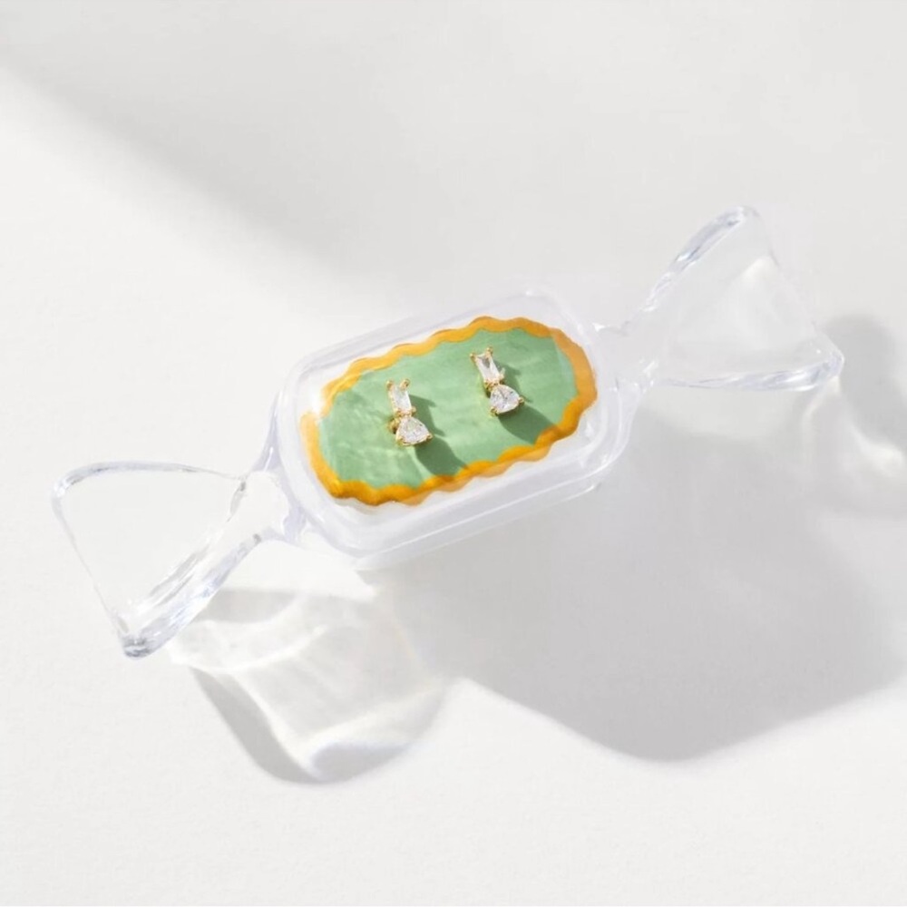 NWT Anthropologie Festive Icon Stud Earrings - Picture 2 of 2